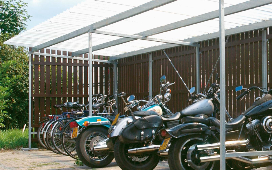 Deposito Fahrradüberdachung offen Holz