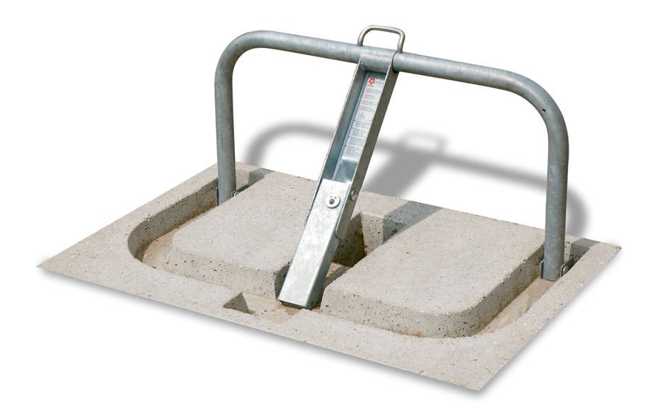 Amach Parkbügel gleich dem Bodenniveau