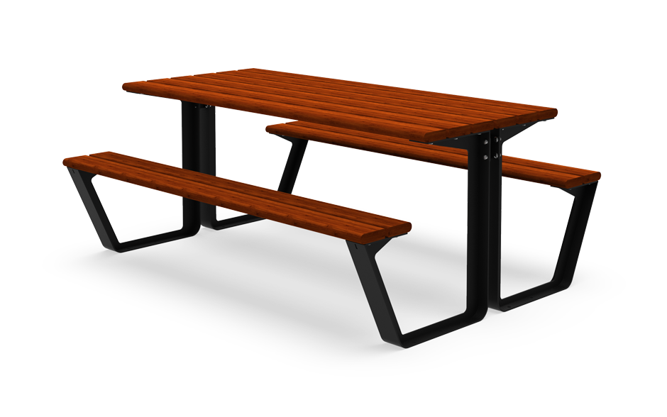 Reposa Picknickset Stahl und Bambus