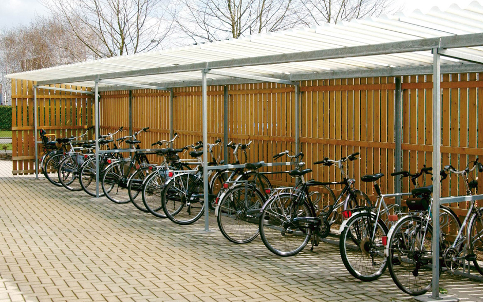 Deposito Fahrradüberdachung offen Holz