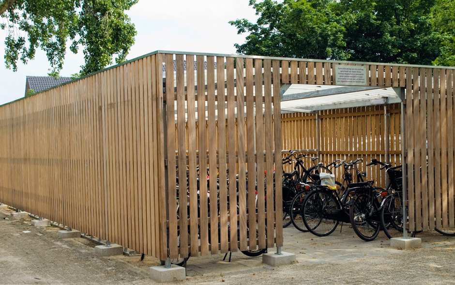 Deposito Fahrradüberdachung offen Holz