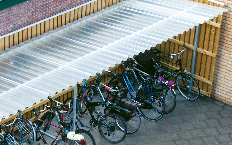 Deposito Fahrradüberdachung offen Holz