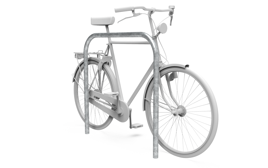 Leon Anlehnbügel Stahl ohne Querholm