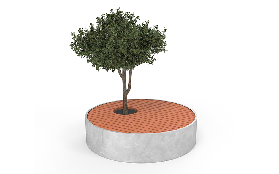 SOLID Baum Bank Stahl