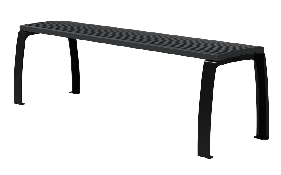 Camino Bank Stahl ohne Rückenlehne