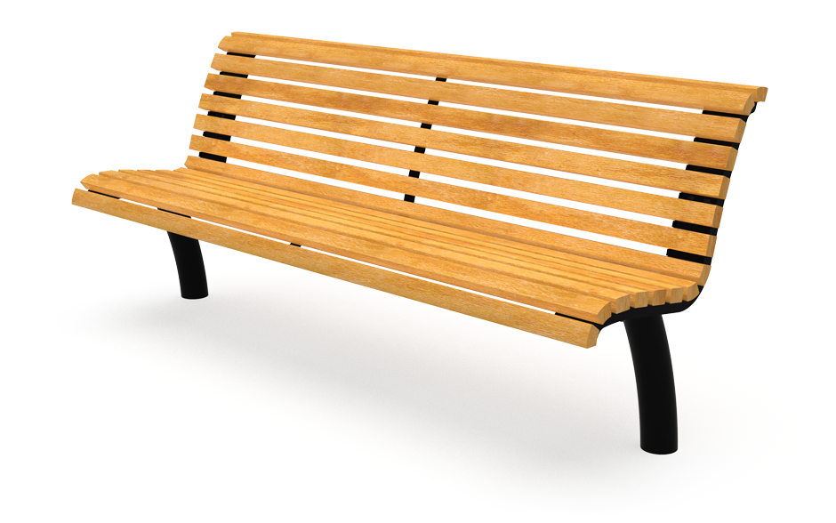 Raya Bank einseitig mit Rückenlehne