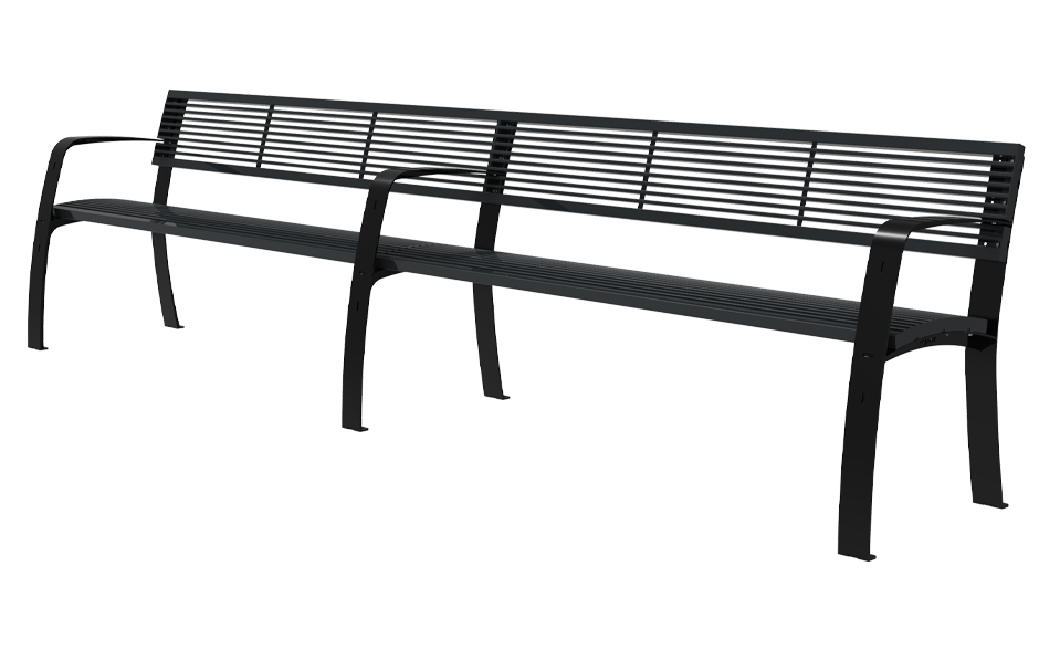 Camino Bank Stahl mit Rückenlehne Erweiterung