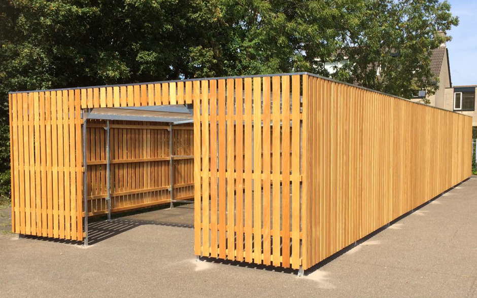 Deposito Fahrradüberdachung offen Holz