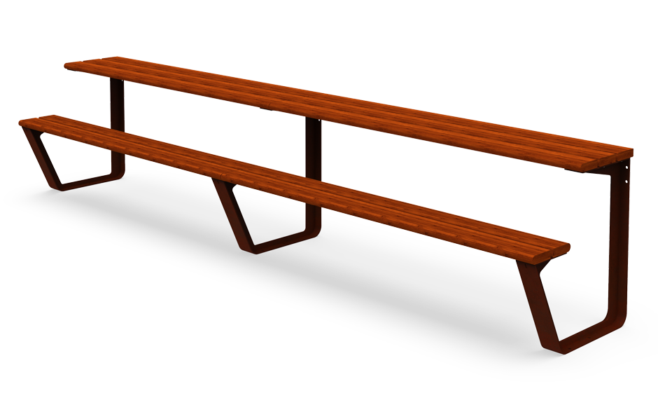 Reposa Picknickset Cortenstahl und Bambus Anbauelement einseitig