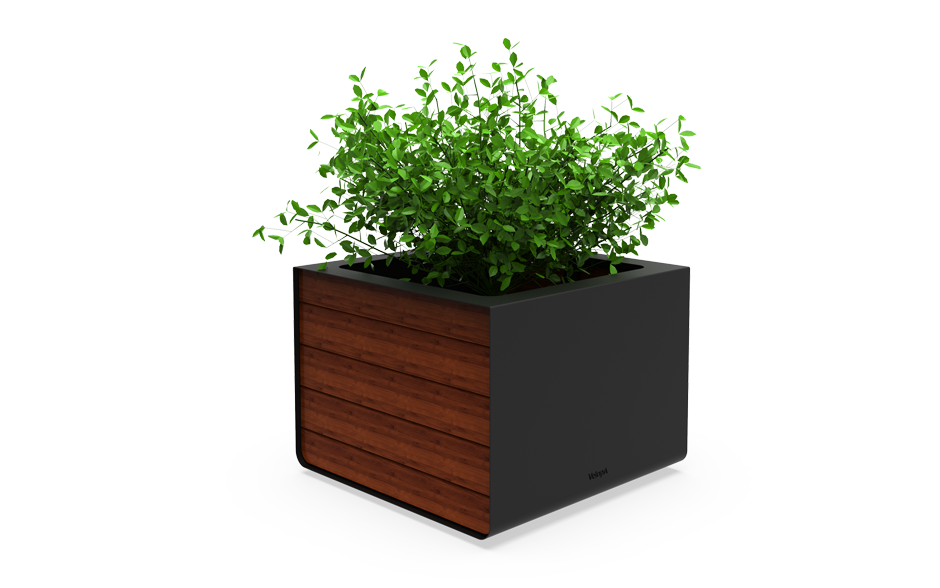 Reposa Pflanzkübel Stahl und Bambus 500L