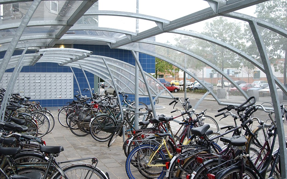 Ligna Fahrradüberdachung doppelseitig
