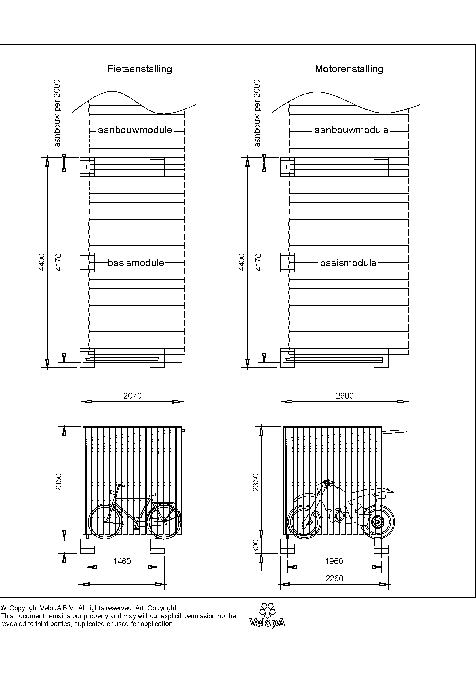Deposito Fahrradüberdachung offen Holz