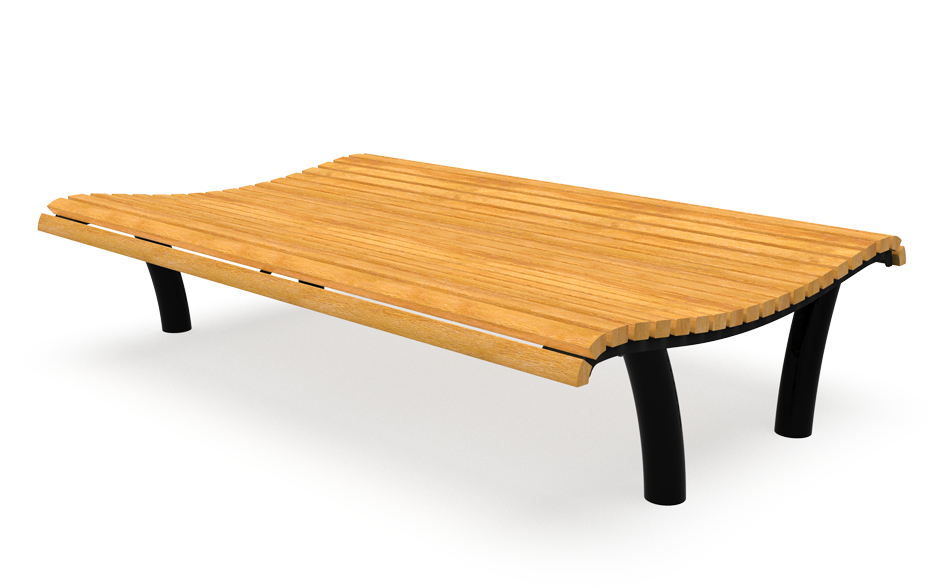 Raya Bank doppelseitig ohne Rückenlehne